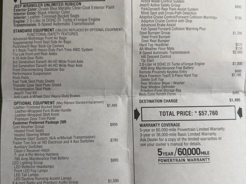 Used 2019 Jeep Wrangler Unlimited Rubicon image 2