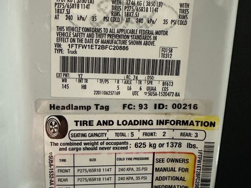 Used 2011 Ford F150 Lariat w/ Off Road Pkg image 15