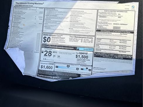 Used 2022 BMW 430i Gran Coupe w/ M Sport Package image 17