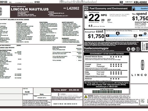 Used 2019 Lincoln Nautilus Reserve image 17