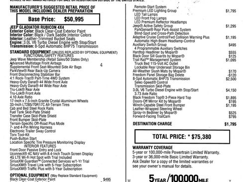 Used 2023 Jeep Gladiator Rubicon w/ LED Lighting Group image 11