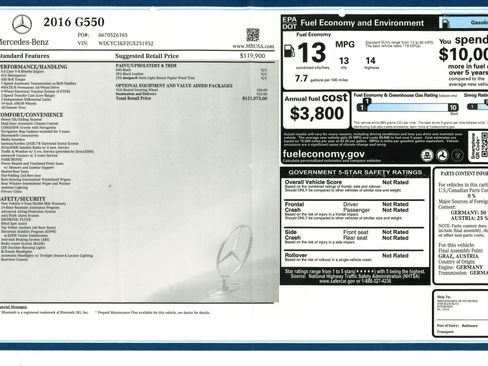 Used 2016 Mercedes-Benz G 550 image 17