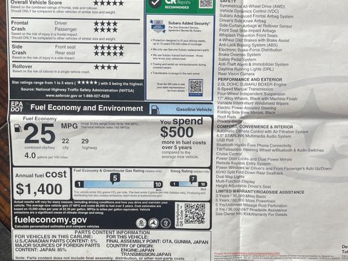 Used 2022 Subaru Crosstrek 2.0i image 17