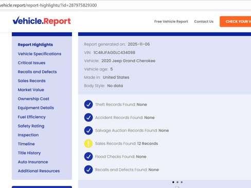 Used 2020 Jeep Grand Cherokee Altitude image 10