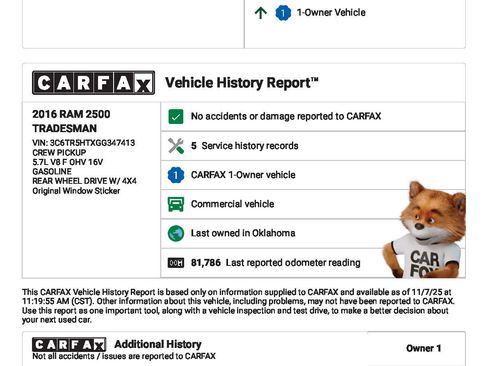 Used 2016 RAM 2500 Tradesman image 2
