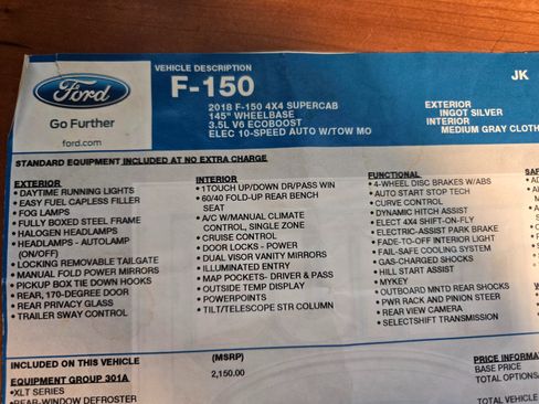 Used 2018 Ford F150 XLT w/ Equipment Group 301A Mid AWD/4WD image 20