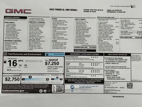 Used 2022 GMC Yukon XL Denali w/ Advanced Technology Package image 23