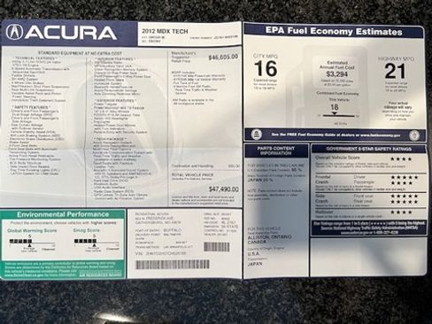 Used 2012 Acura MDX w/ Technology Package image 32