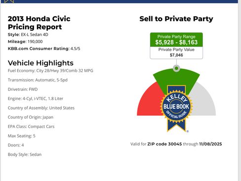 Used 2013 Honda Civic EX-L image 13