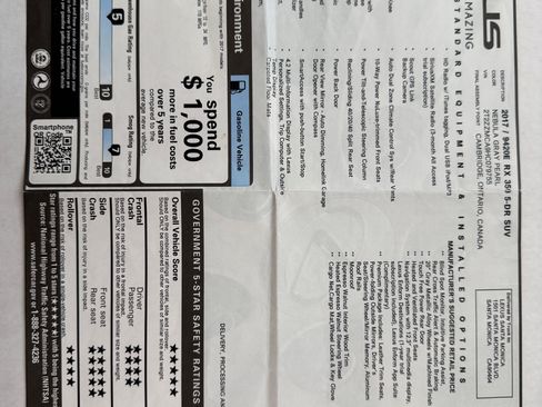 Used 2017 Lexus RX 350 FWD w/ Premium Package image 17