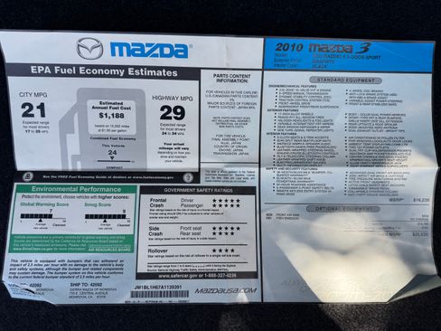 Used 2010 MAZDA MAZDA3 s Sport FWD image 17