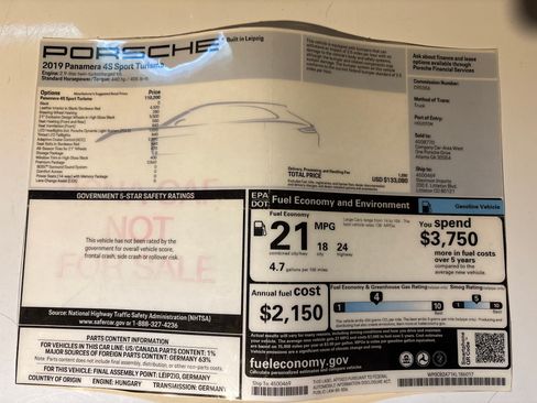 Used 2019 Porsche Panamera 4S image 11