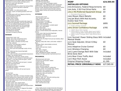 Used 2025 Chevrolet Trax RS w/ Sunroof Package FWD image 31