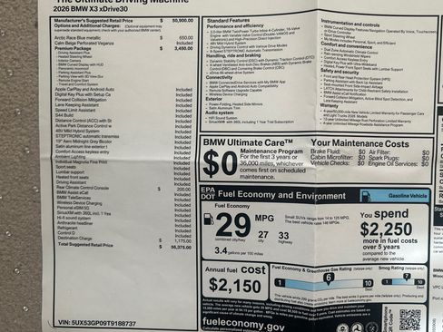 Used 2026 BMW X3 xDrive30 w/ Premium Package image 1