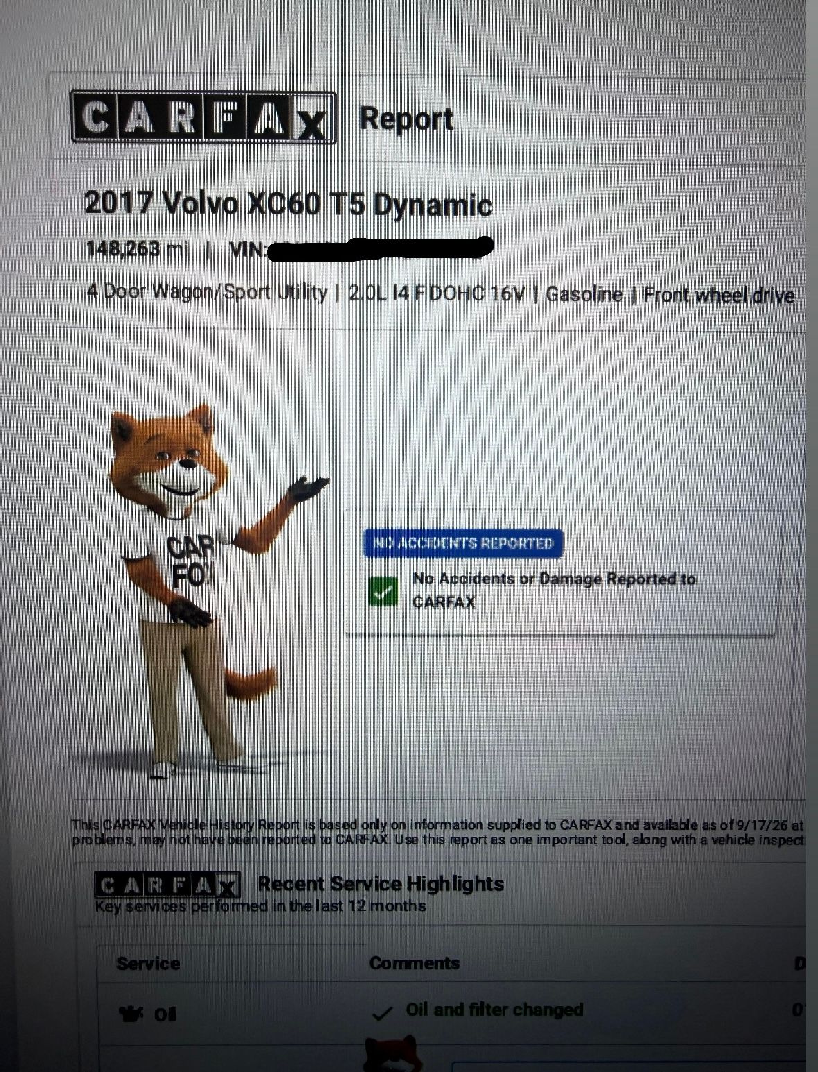 Used 2017 Volvo XC60 T5 FWD image 9