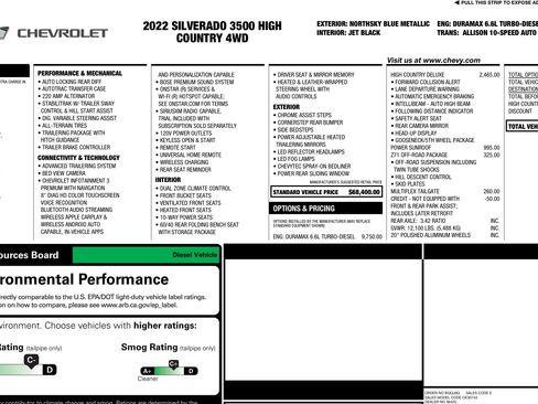 Used 2022 Chevrolet Silverado 3500 High Country w/ Z71 Off-Road Package image 16