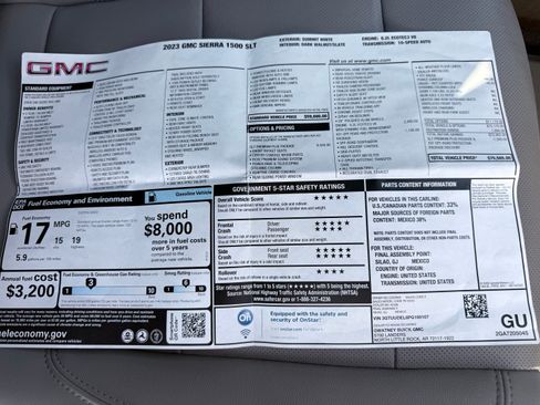 Used 2023 GMC Sierra 1500 SLT w/ SLT Premium Plus Package image 14