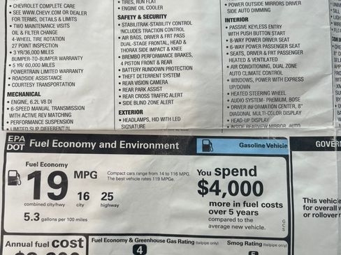 Used 2016 Chevrolet Camaro SS image 10