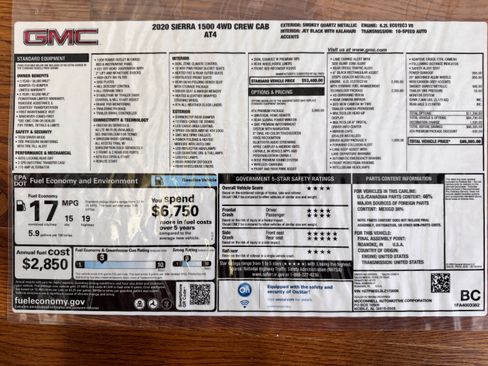 Used 2020 GMC Sierra 1500 AT4 w/ AT4 Premium Package AWD/4WD image 16