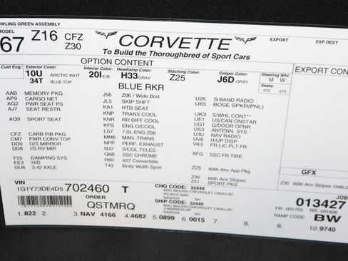 Used 2013 Chevrolet Corvette 427 w/ 1SC Preferred Equipment Group image 12