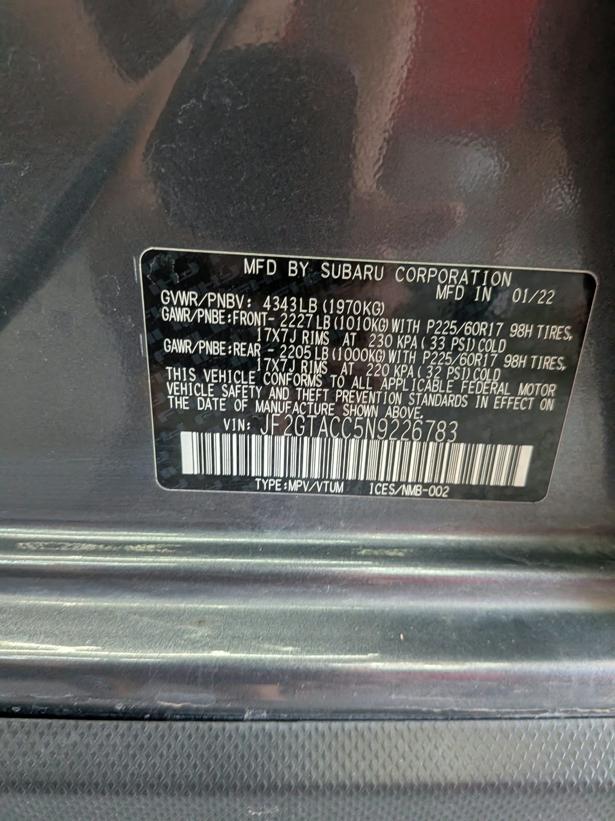 Used 2022 Subaru Crosstrek 2.0i Premium AWD/4WD image 9