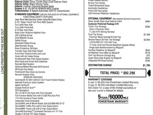 Used 2023 Jeep Wrangler Unlimited Rubicon 392 w/ Xtreme Recon 35" Tire Package image 28