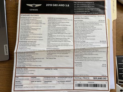 Used 2019 Genesis G80 3.8 w/ Ultimate Package 03 image 11