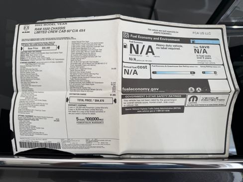 Used 2022 RAM 5500 4x4 Crew Cab image 9