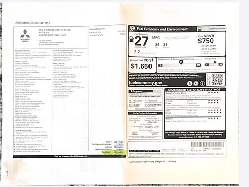Used 2016 Mitsubishi Outlander Sport ES image 20