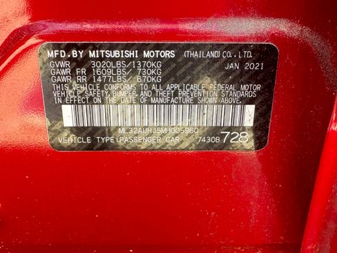 Used 2021 Mitsubishi Mirage LE image 4