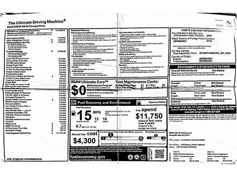 Used 2024 BMW X6 M Competition w/ Executive Package image 30
