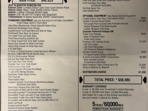 Used 2022 Jeep Gladiator Rubicon w/ LED Lighting Group image 19