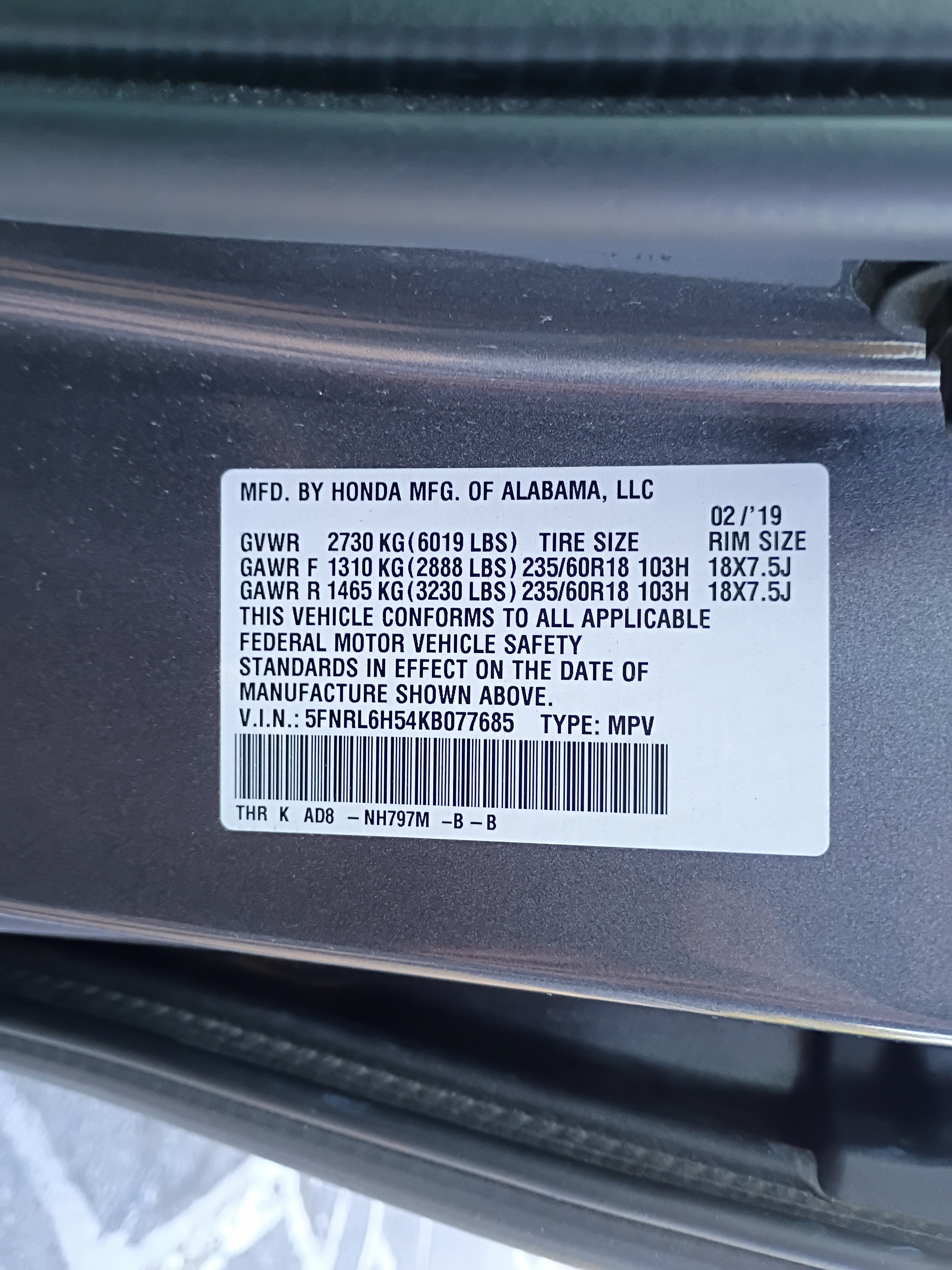 Used 2019 Honda Odyssey EX image 13