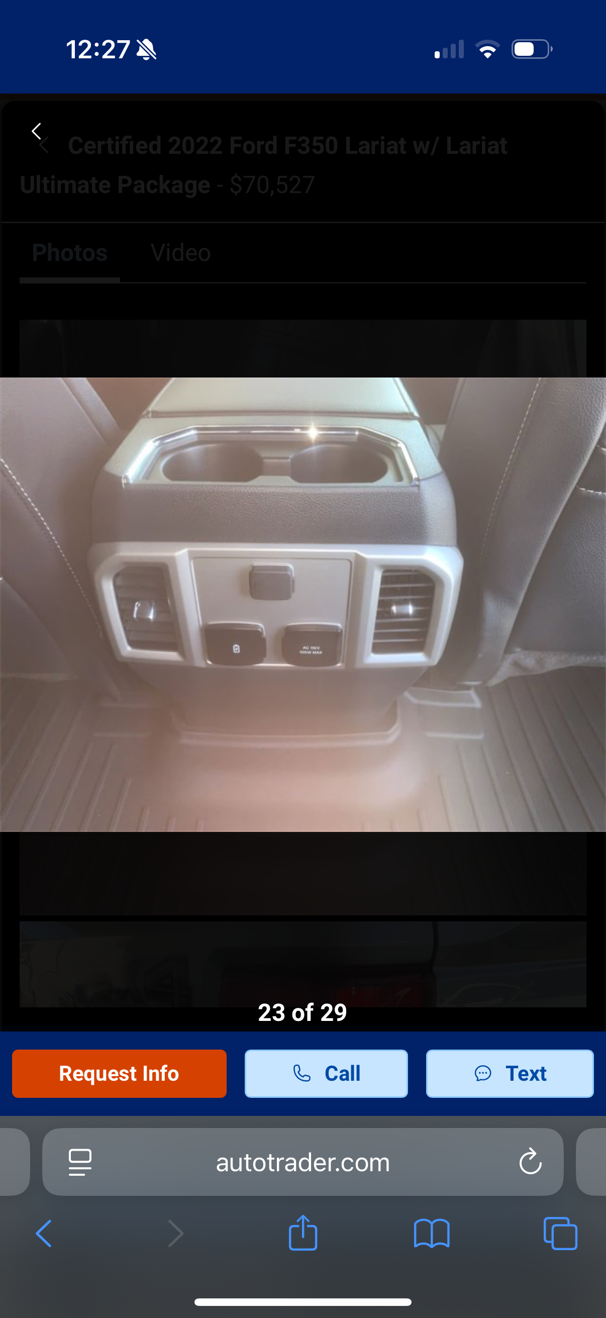 Used 2022 Ford F350 Lariat w/ Lariat Ultimate Package AWD/4WD image 12