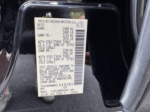 Used 2012 Nissan Xterra PRO-4X w/ Pro-4x Leather Pkg image 13