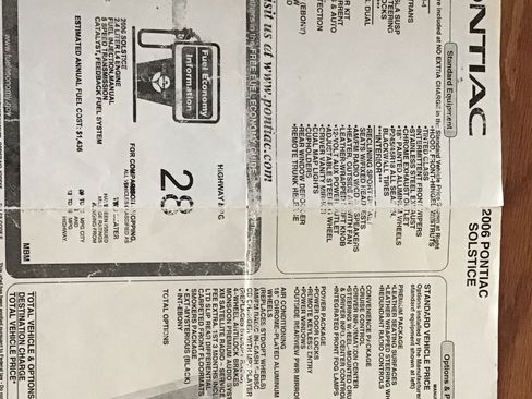 Used 2006 Pontiac Solstice Convertible w/ Premium Package image 1