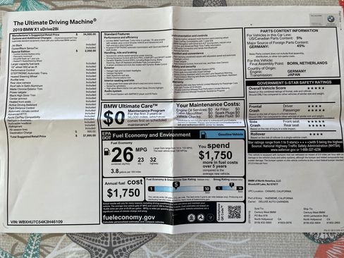 Used 2019 BMW X1 sDrive28i image 22