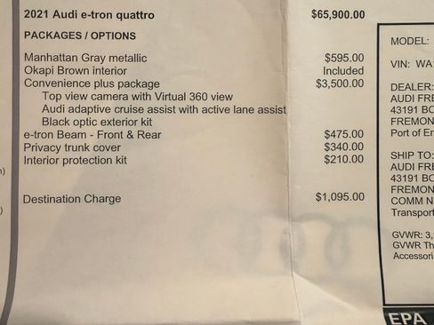 Used 2021 Audi e-tron Premium w/ Convenience Plus Package AWD/4WD image 11