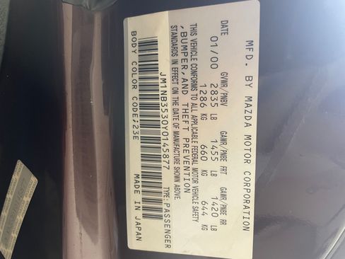 Used 2000 MAZDA MX-5 Miata image 17