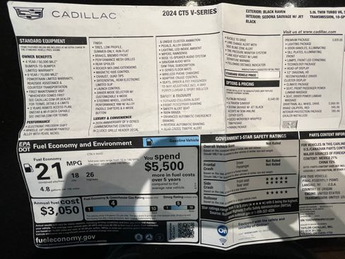 Used 2024 Cadillac CT5 V w/ Platinum Package AWD/4WD image 21