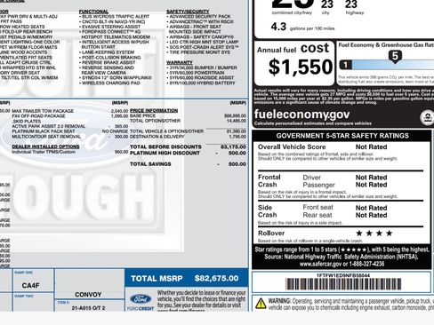 Used 2022 Ford F150 Platinum w/ Equipment Group 701A High AWD/4WD image 8