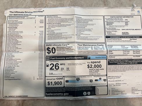 Used 2021 BMW M340i w/ Premium Package image 12