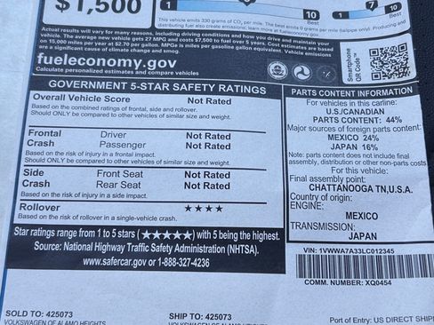 Used 2020 Volkswagen Passat 2.0T SE w/ Sunroof Package image 12