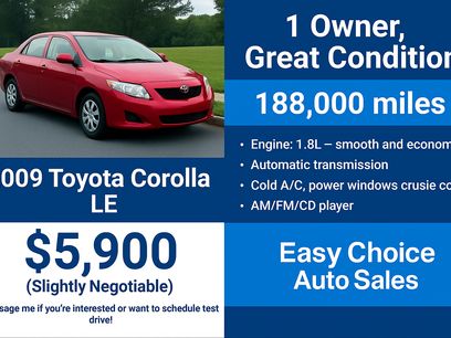 Used 2009 Toyota Corolla LE