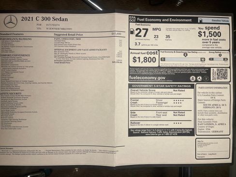 Used 2021 Mercedes-Benz C 300 Sedan image 32
