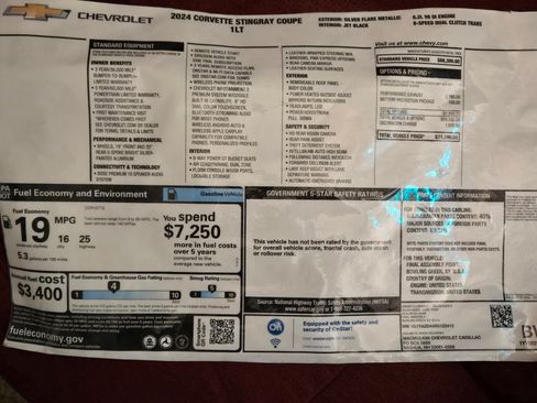 Used 2024 Chevrolet Corvette Stingray Coupe w/ Battery Protection Package image 6