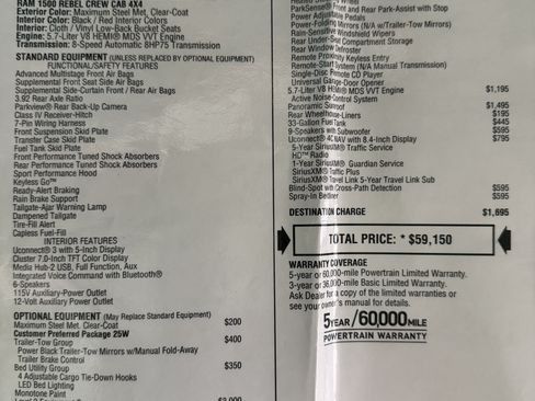 Used 2019 RAM 1500 Rebel w/ Rebel Level 2 Equipment Group image 28