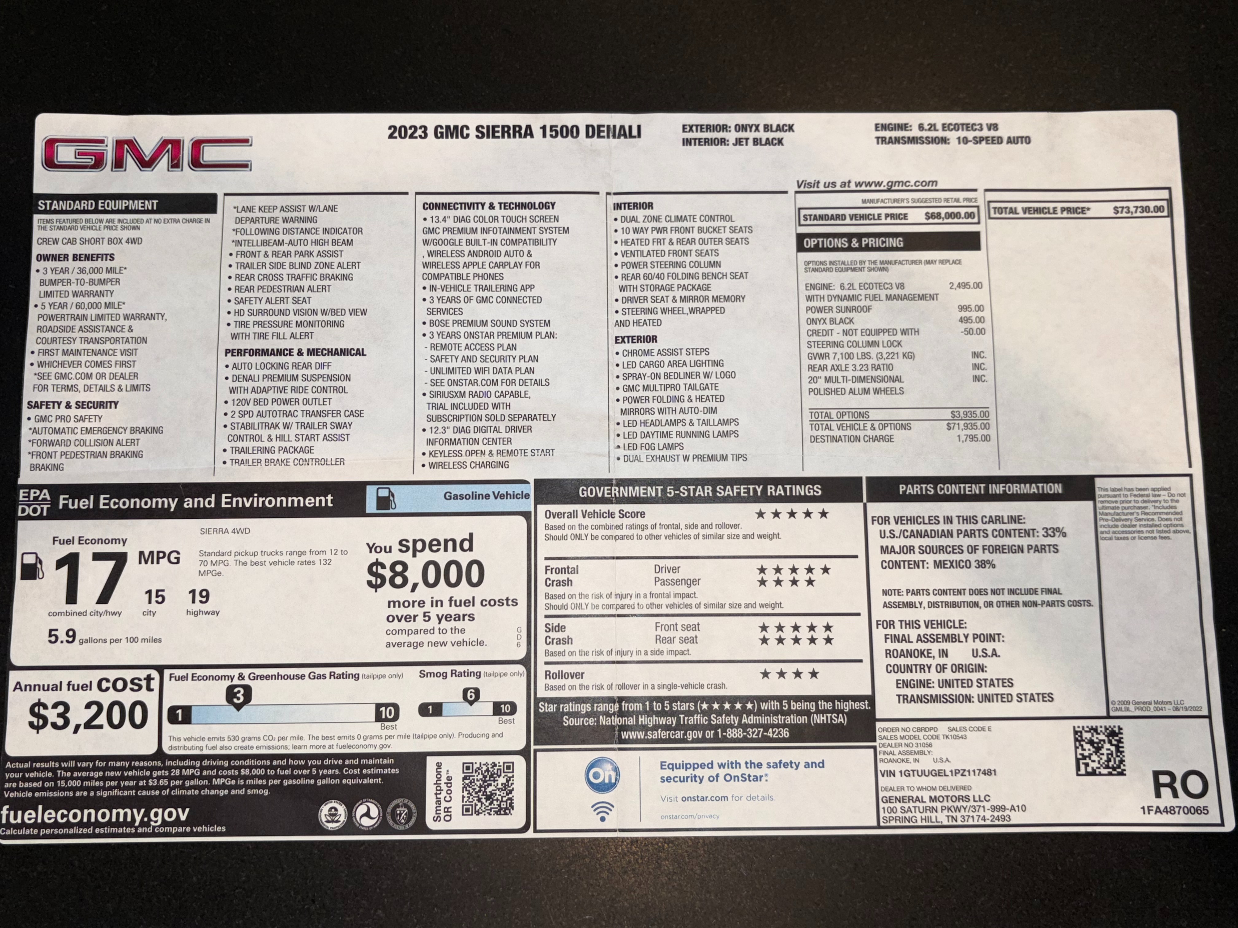 Used 2023 GMC Sierra 1500 Denali AWD/4WD image 12