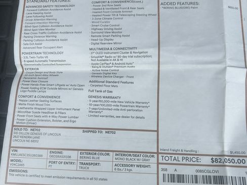 Used 2025 Genesis GV80 3.5T AWD/4WD image 15