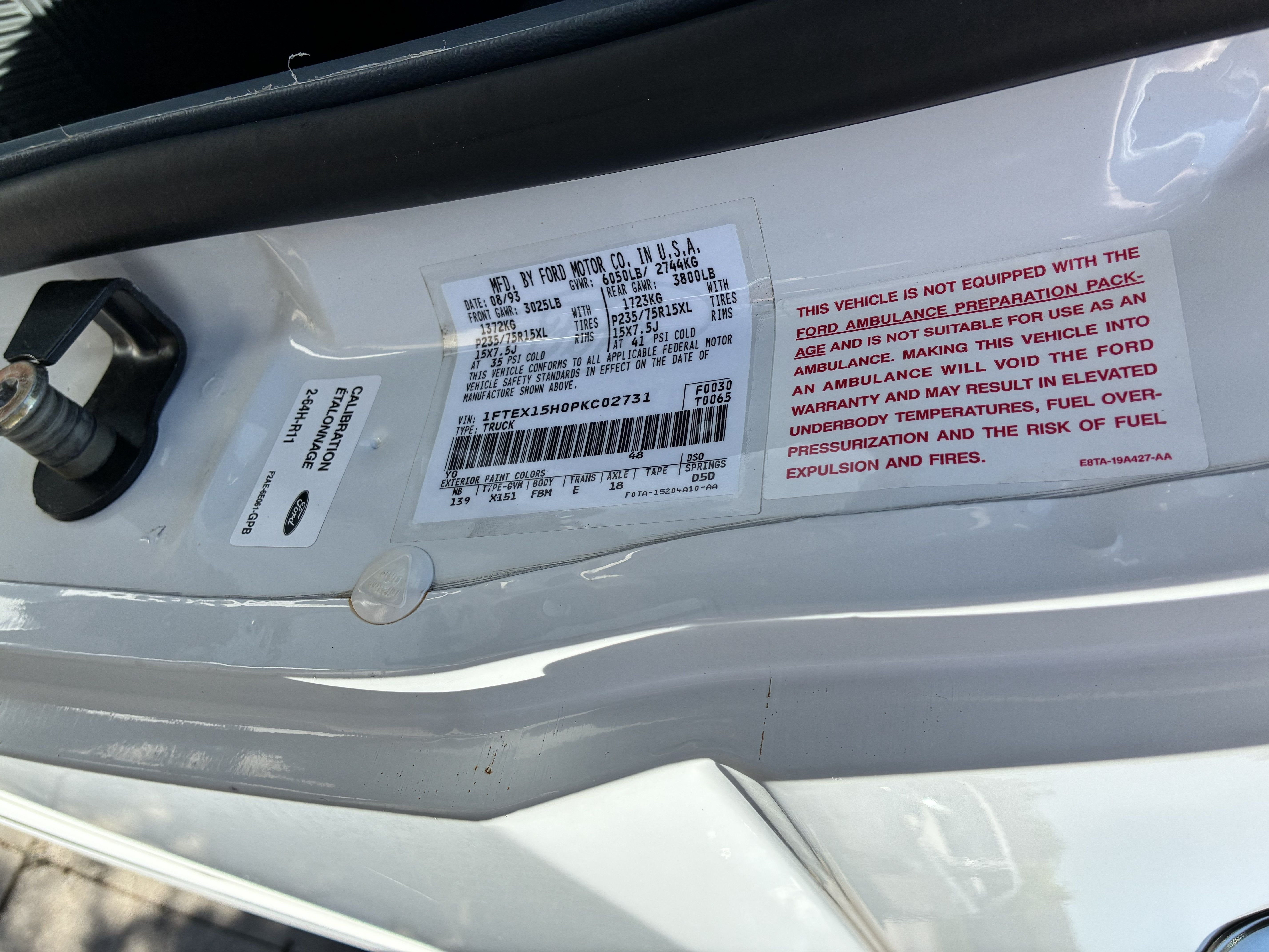 Used 1993 Ford F150 XL RWD image 18